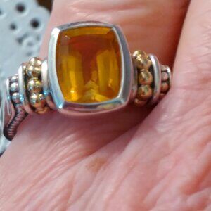Lago Bezel Set Citrine Ring